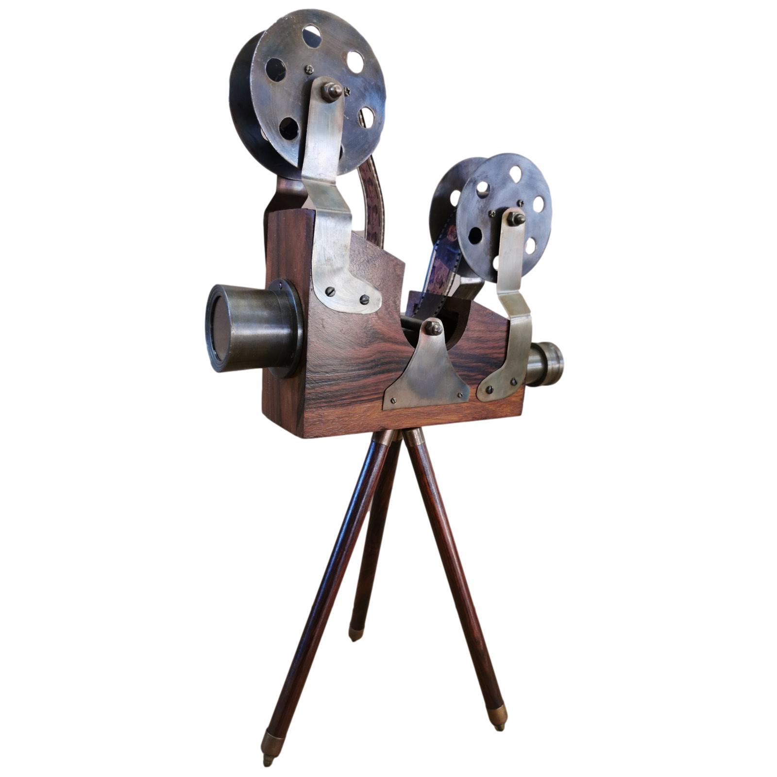 LBYLYH Ornamento Proiettore Vintage Modello Decorazione Cinema Riprese Oggetti di Scena Mestieri in Resina 