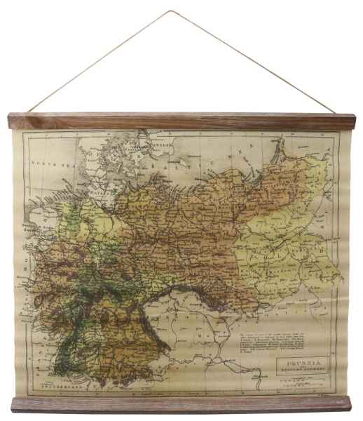Preussen West Deutschland Landkarte historische Karte Wandkarte  Antik-Stil