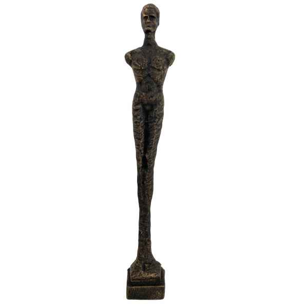 Skulptur Eisenfigur stehender Mann Figur Statue Skulptur Antik-Stil 43cm