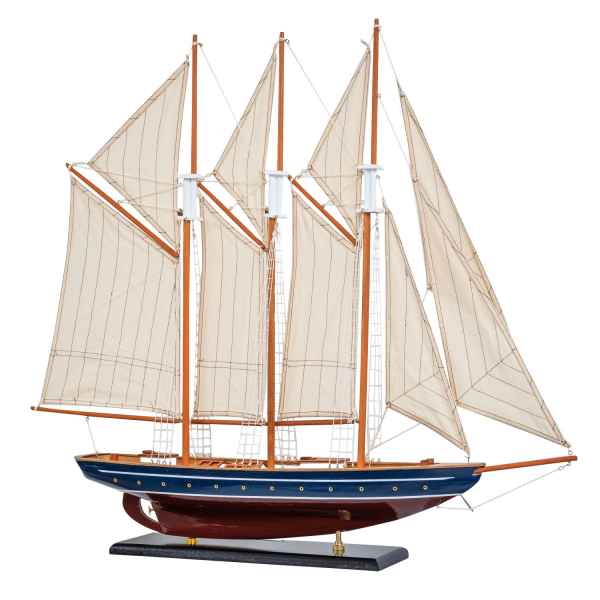 Modellschiff Marco Polo Holz Schiffsmodell Schiff Segelschiff 80cm Antik-Stil