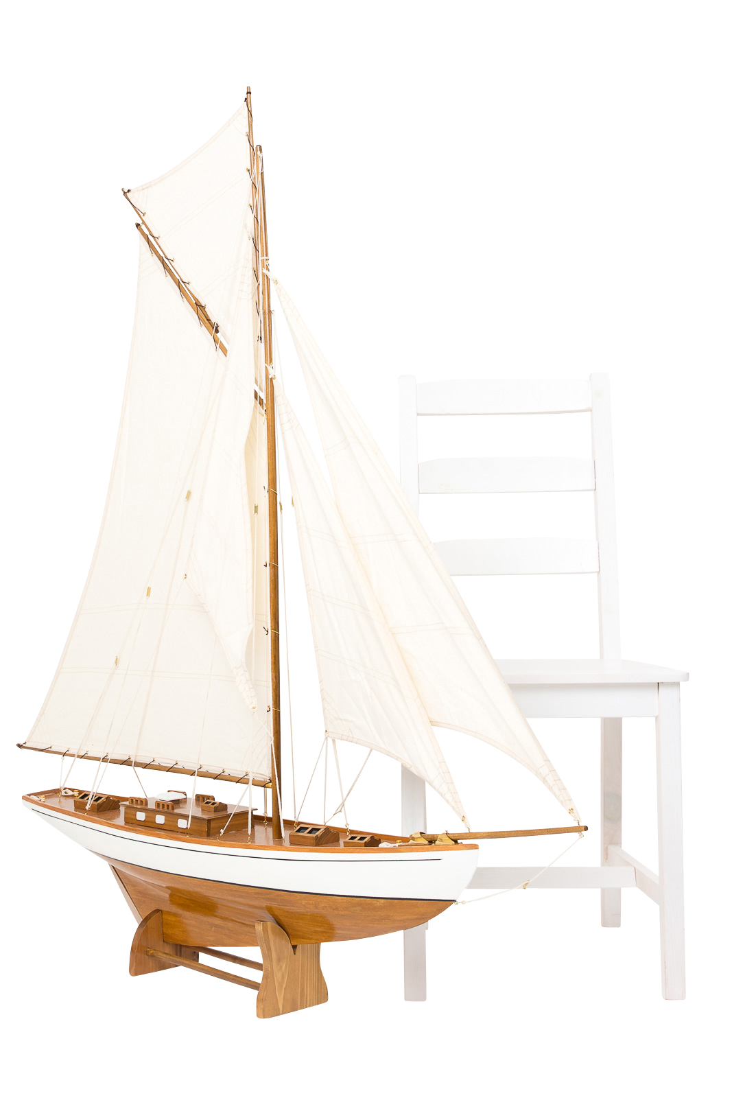 Lijm Rekwisieten Traditioneel Model schip zeiljacht jacht houten schip boot zeilschip 135cm geen  bouwpakket | Nederland