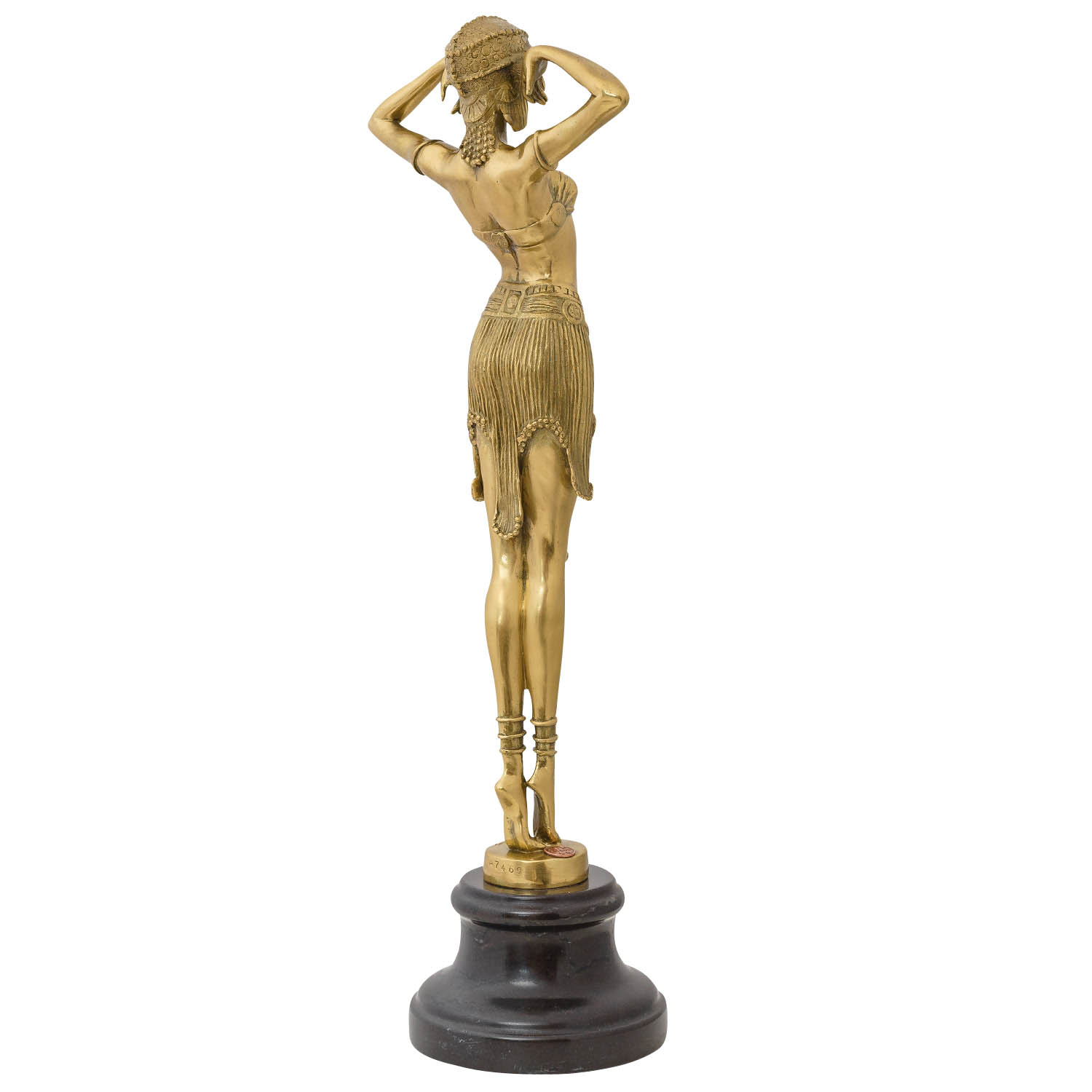 Antik Bronze Art Deco Skulptur Frauenfigur 20er Jahre Bronzeskulptur Tänzerin 