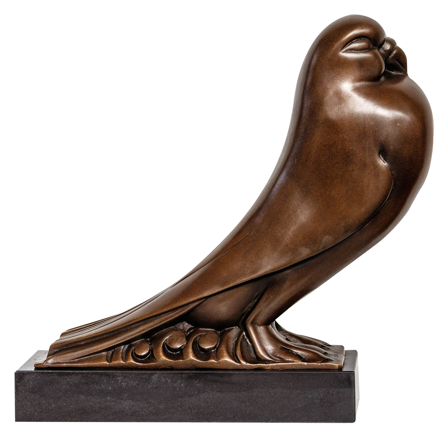 Bronzeskulptur Taube Vogel Antik-Stil Bronze Figur Skulptur Statue 33cm