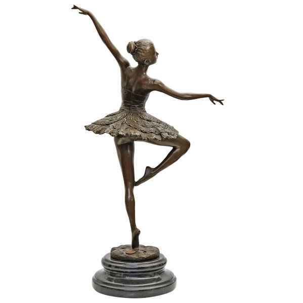 Bronzeskulptur Tänzerin Ballett im Antik-Stil Bronze Figur Statue 46cm
