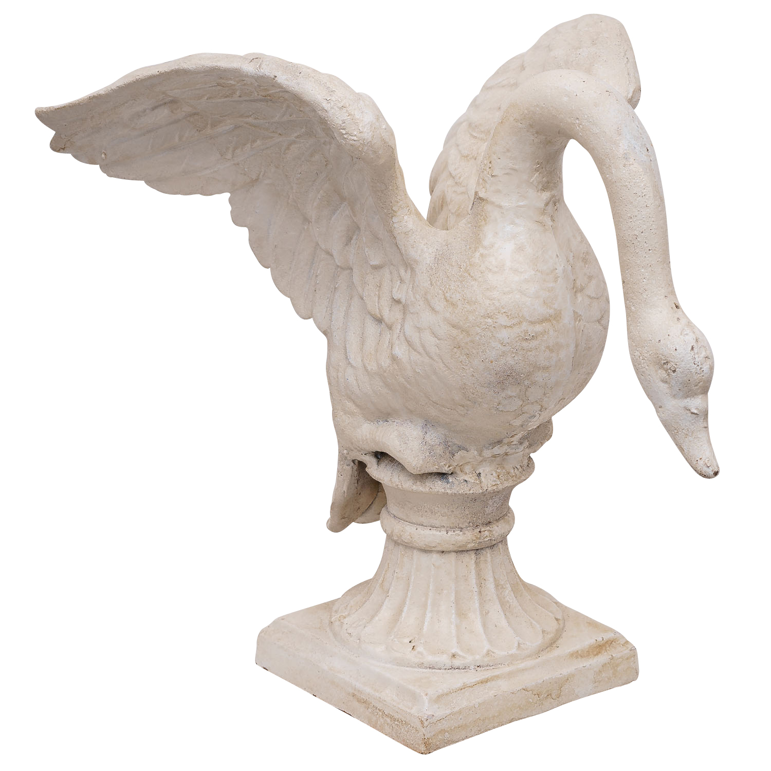 Garten Skulptur Eisenfigur aubaho ® Schwan Antik-Stil Eisen Entenvogel Dekoration Figur |