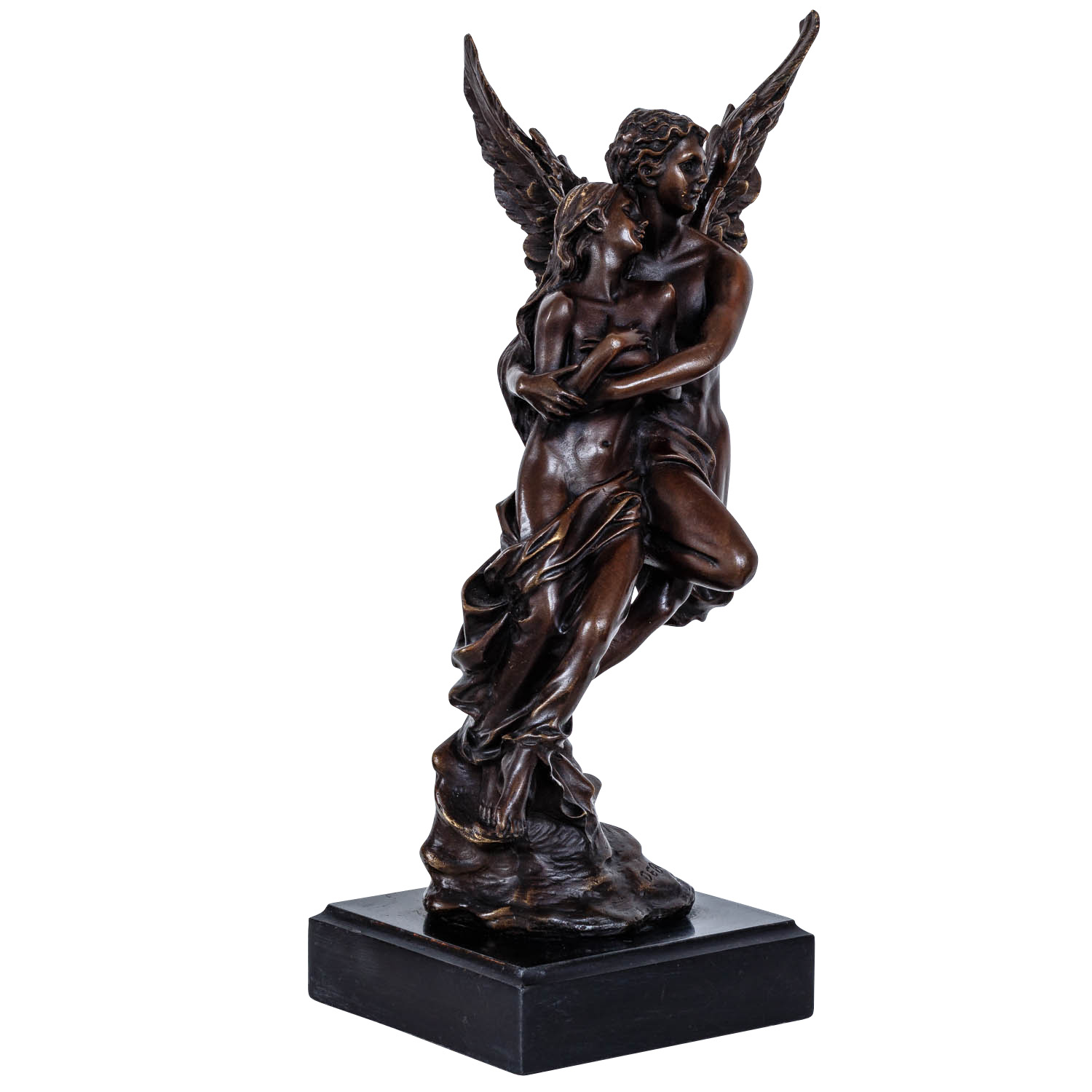Bronzeskulptur Amor Psyche im Antik-Stil Bronze Figur Statue 32cm 