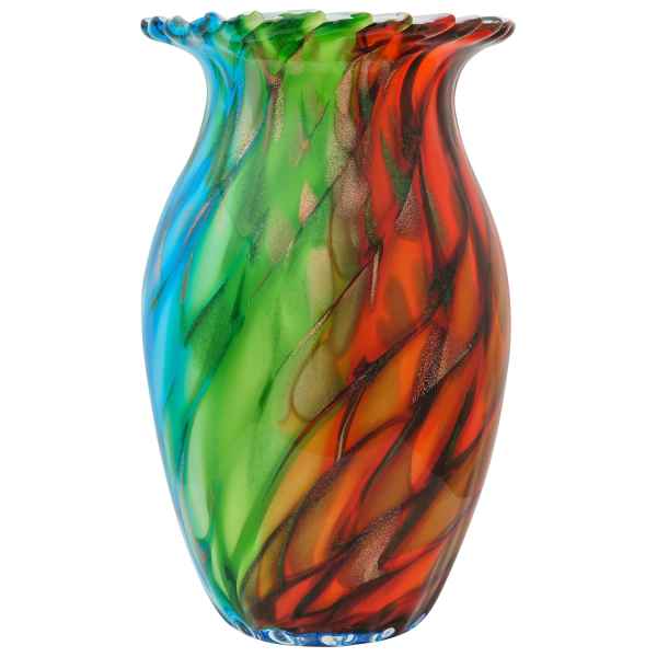 Glasvase Vase Glas im Stil Murano Antik Stil 28cm