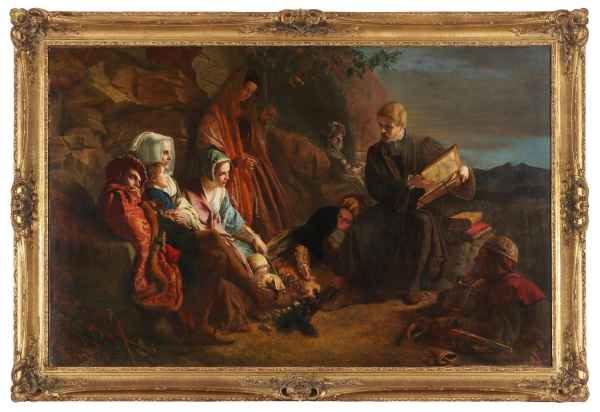 Gemälde Ölgemälde James Drummond 1816 - 1877 England Schottland