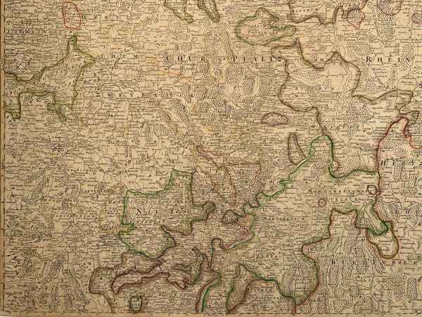 Antike Landkarte Pfalz