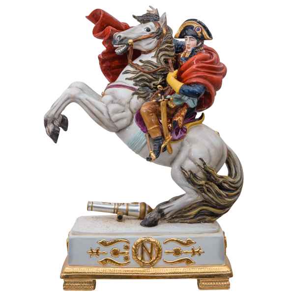 Porzellan Napoleon Pferd Marengo 57cm Porzellanskulptur antik Stil porcelain