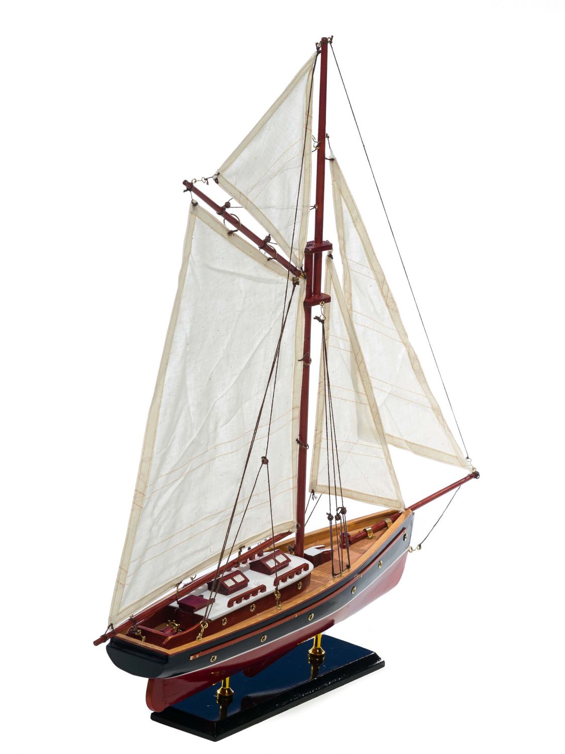 Nautical memorabilia solid model ship yacht boat wood 57.5cm no kit | eBay